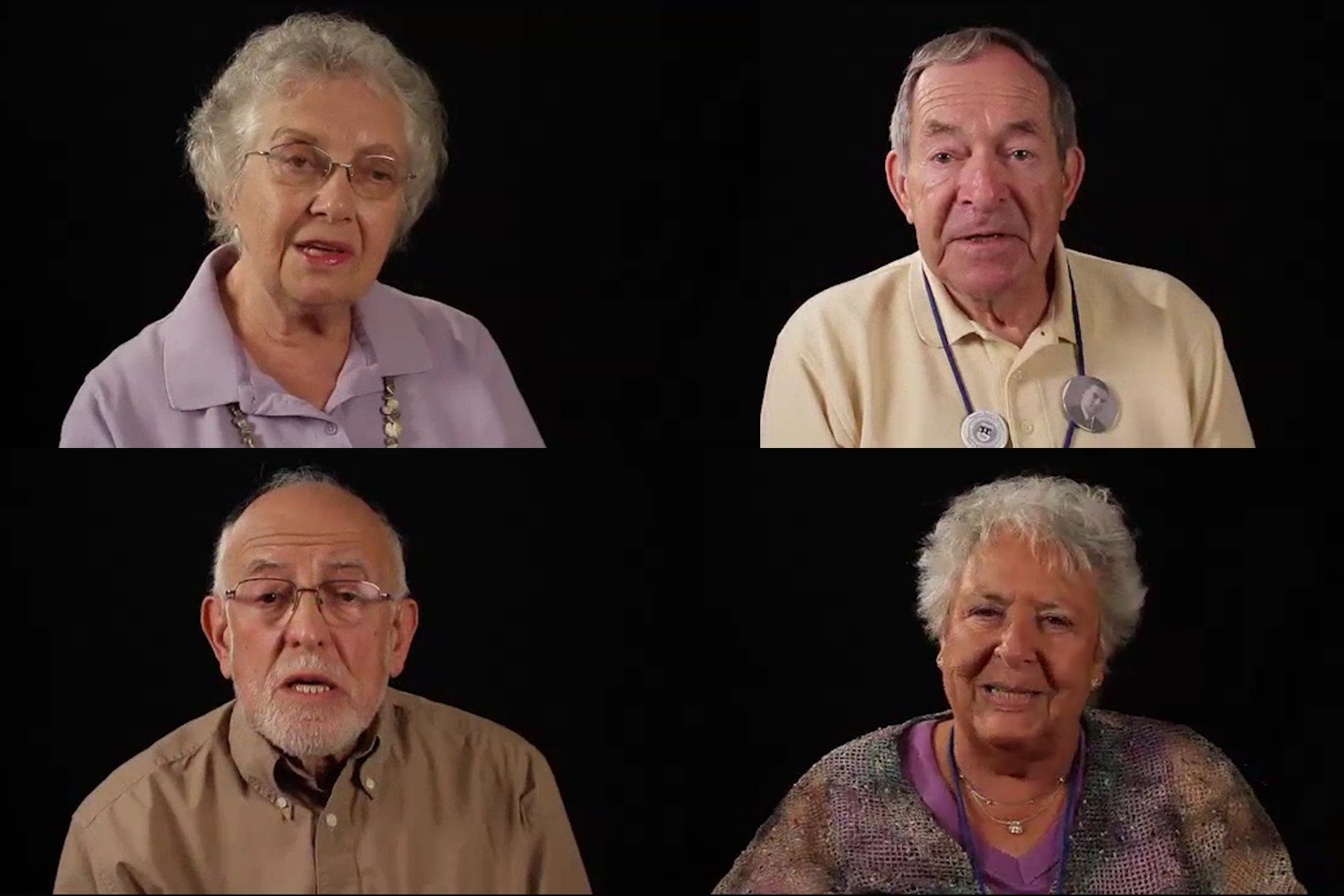 photo grid of four members of the Class of 1952